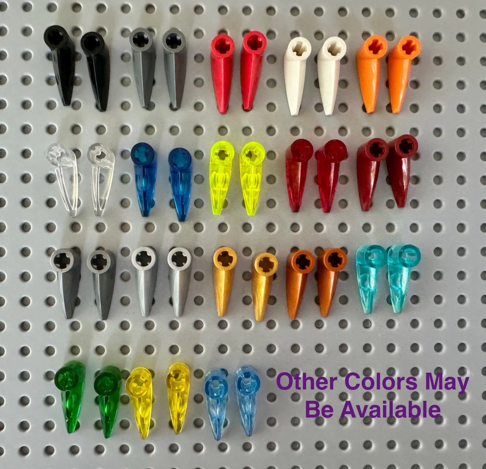 LEGO Bionicle 1 x 3 Tooth with Axle Hole (Bohrok Eye) x346 (x2) - Image 1 of 1