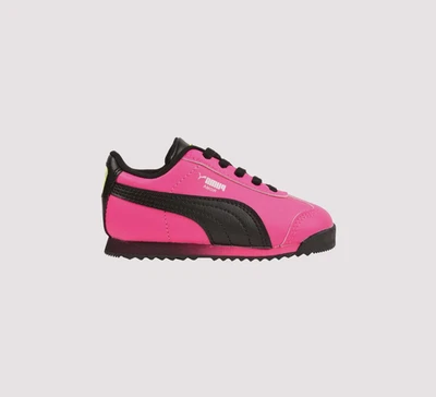 Zapatos para correr Puma Roma ilimitados rosa/negro para niños pequeños precio de venta sugerido por el fabricante $45 Foto 1 de 4