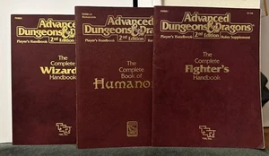 Advanced Dungeons and Dragons 2nd Edition- Complete, Fighter & Wizard Lot Of 3 - Picture 1 of 15