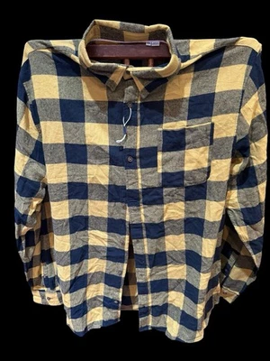 Jack & Jones Winchester Check Shirt XXL Yellow Black Plaid Long Sleeve - Image 1 of 4