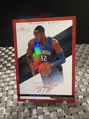 2008-09 Topps Signature Dwight Howard #TS-DH Red Facsimile Signature /869 Magic - Image 1 of 3