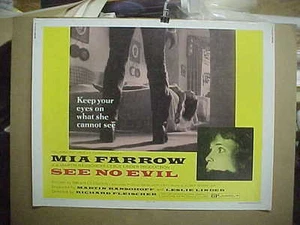 SEE NO EVIL, original gerollt 22x28 [Mia Farrow] - Bild 1 von 1