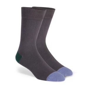 Men Socks Large Stripe Solid Color Business Trend Autumn Winter Men Socks NEW - Picture 1 of 17