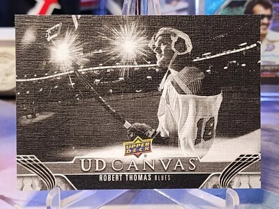 2023-24 Upper Deck Series 2 Robert Thomas UD Black And White Canvas - Image 1 of 2