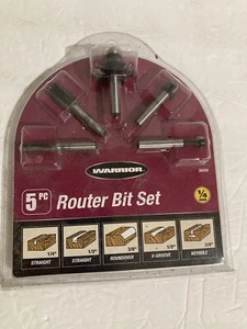 Warrior 5-teiliges Router Bit Kit 56550 - Bild 1 von 2