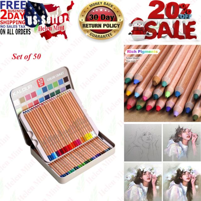 GETHPEN Pastel Chalk Colored Pencils,Set of 24 Colors,Pastel Colored  Pencils,Color Charcoal Pencils for Drawing Sketching Coloring Shading,Art