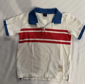 babyGap Boys Blue/Green Short Sleeve W/ Collar Rugby Style Size 5 New - Picture 1 of 4