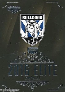 2016 NRL Elite Base Card (025) BULLDOGS Checklist - Picture 1 of 1