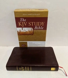 2011 KJV King James Version Study Bible Bonded Leather Barbour Publishing Book - Picture 1 of 7
