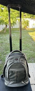 Tumi Unisex Gray Nylon Backpack wheeled carry on luggage - Picture 1 of 24