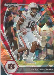 2021 Prizm Draft Picks Seth Willams RC #153 Red Cracked Ice Prizm - Picture 1 of 2