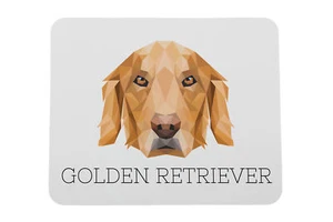 Golden Retriever geometrische onderlegger Art-Dog - Afbeelding 1 van 4