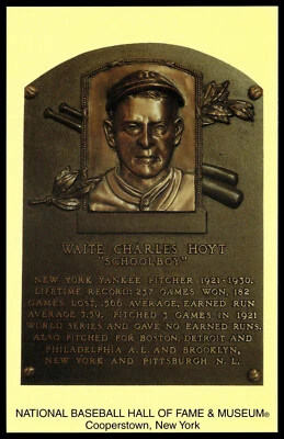 2006 Waite "Schoolboy" Hoyt Elected 1969 National Baseball Hall of Fame Postcard - Image 1 of 2
