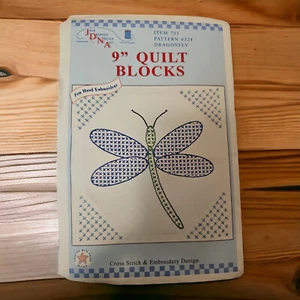 Bloques de Edredón Jack Dempsey Libélula 9" Artículo 733 Patrón 324 2005 - Imagen 1 de 7