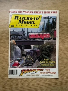 Railroad Model Craftsman July 1989 Indiana Jones Nickel Plate Caboose Hop Plans - Picture 1 of 6