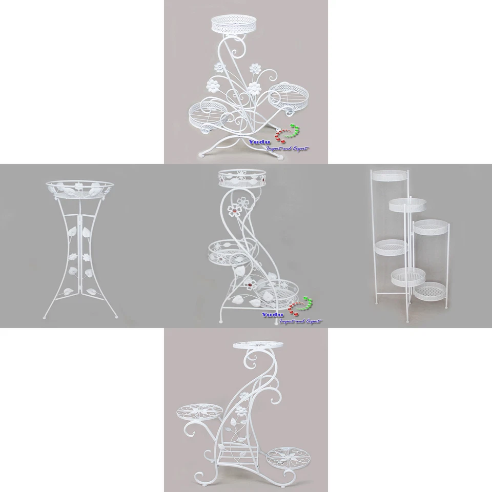 Pflanzentreppe Blumentreppe Blumenständer Blumenhocker Blumenregal Metall  - Bild 1 von 1