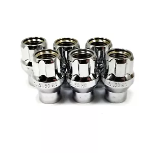 6x Wheel Pros LEOS-14150 Lug Nuts 14x1.5 Chrome ET 1.36"L 6-Point Spline Drive - Picture 1 of 3