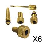 6X High quality Brass Air Tie Rod Pump Valve Clip Clamp Connector Adapter Set