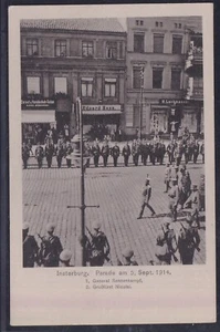 73646) AK Insterburg Ostpreußen Parade am 5. Sept. 1914 - Picture 1 of 2
