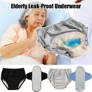 Ropa interior a prueba de fugas para ancianos pañal para adultos incontinencia calzoncillos pantalón de cuidado reutilizable - Imagen 1 de 18