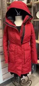 Lululemon Winter Warrior Red Long Parka w/hood ~SZ 4 EEUC: DS70 - Picture 1 of 11