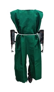 Túnica de caballero medieval abrigo vikingo sin mangas largo LARP disfraz con disfraces - Imagen 1 de 6