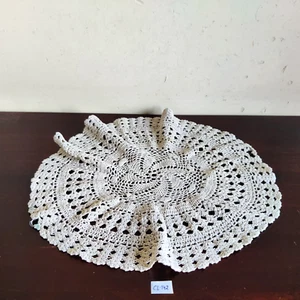 1930s Vintage Handmade White Color Cloth Crochet Decorative Collectible CL142 - Picture 1 of 7