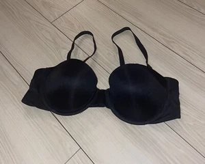 Maidenform 06900J Smooth Finish Demi Strapless Bra Lined UW Womens 34A Black New - Picture 1 of 6
