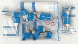 (10) Swagelok SS-4-TA-1-6 Adattatore tubo maschio inox, tubo 1/4"" OD x 3/8"" maschio NPT - Foto 1 di 2