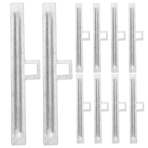 10 Pcs Curtain Metal Hanging Plate Vertical Blinds Repair Accessories - Picture 1 of 12