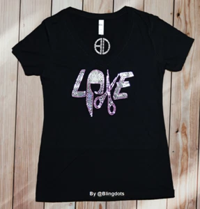 Hair stylist Bling  Shirt  Sequins Sparkly Hair salon top - Picture 1 of 6