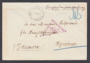 Austria, 1917 MARCHTRENK POW Camp, Censored cover to Red Cross, Copenhagen. F-VF - Picture 1 of 2