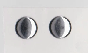 2 x SILVER CROSS WILSON COACH BUILT PRAM CANOPY KNOBS CENTRES SELF ADHESIVE - Picture 1 of 1