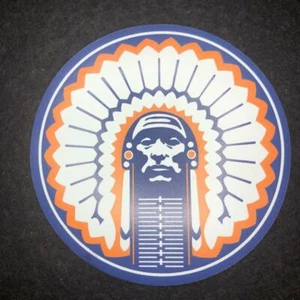 Fighting Illini Chief Illiniwek Magnet 3" x 3" - Blue  - Picture 1 of 3