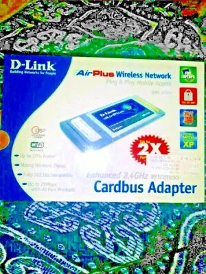 D-Link AIRPLUS  DWL 650+ 2.4 ghz Wireless Cardbus Adapter, 802.11b, 22Mbps - Image 1 of 4