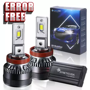 ERROR FREE H11 H9 LED Headlight Bulbs Low Beam Super Bright 6000K White 2 bulbs - Bild 1 von 10