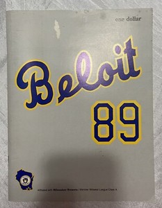 1989 Beloit Brewers Yearbook Program Minor League Baseball Wisconsin