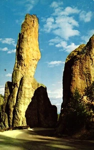 Chrome postcard, Cathedral Spires, Needles Drive, Black Hills SD - Picture 1 of 2
