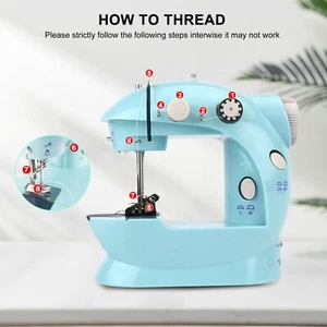 202A Mini Electric Sewing Machine 220V + 99pcs Needlework Set & Expansion Board - Picture 1 of 19