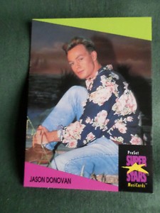 JASON DONOVAN #36 - Super Stars ProSet Musicards - 1991- POP MUSIC TRADE CARD