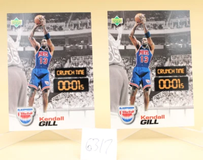 Two 1997 Upper Deck Nestle Crunch Time #CT27 Kendall Gill New Jersey Nets NM+ - Image 1 of 2