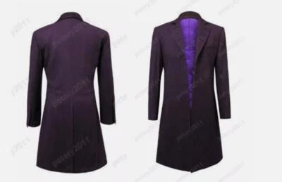 Who is Doctor Eleventh 11th Dr. Purple Coat Cosplay Costume - Image 1 of 4