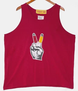 Camiseta sin mangas Yoki’s Garden rara USC Trojans talla 2XL muestras de paz parcheadas rojas para hombre - Imagen 1 de 12