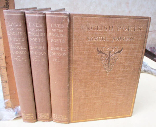 3Vols,THE LIVES Of The MOST EMINENT ENGLISH POETS,1896,Samuel Johnson L.L.D. - Image 1 of 4