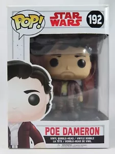 Star Wars Funko Pop - Poe Dameron - The Last Jedi - No. 192 - Free Protector - Picture 1 of 19