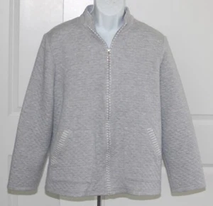 Damen Alfred Dunner Steppjacke mit Reißverschluss, Stehkragen, Größe L - Bild 1 von 9