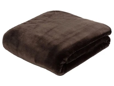 GÖZZE LUXUS PREMIUM CASHMERE-FEELING DECKE 240cmx220cm UVP 99,95 EUR SCHOKOBRAUN - Bild 1 von 3
