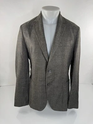 HUGO BOSS / REDA — ШЕРСТЯНАЯ / ЛЬНЯНАЯ мужская блейзерная куртка 42 R — ОТЛИЧНАЯ - Изображение 1 из 4