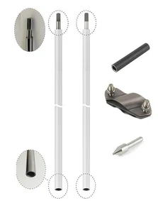 Tiefenerder Erder Erdung Staberder SET Ø20mm 3000mm 3m 2x1500mm V4A Edelstahl - Bild 1 von 25