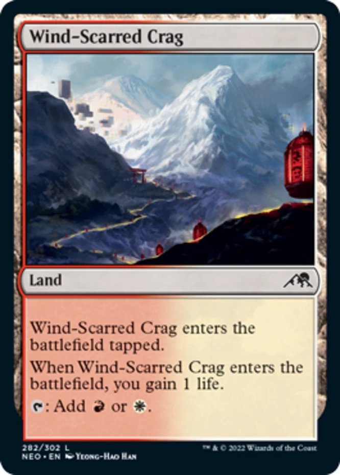 x1 Wind-Scarred Crag - Kamigawa: Neon Dynasty - NM - MTG - Image 1 of 1